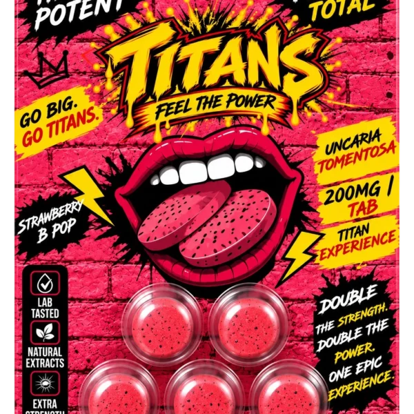 Strawberry B Pop Chewable Tablets – 1000mg Total