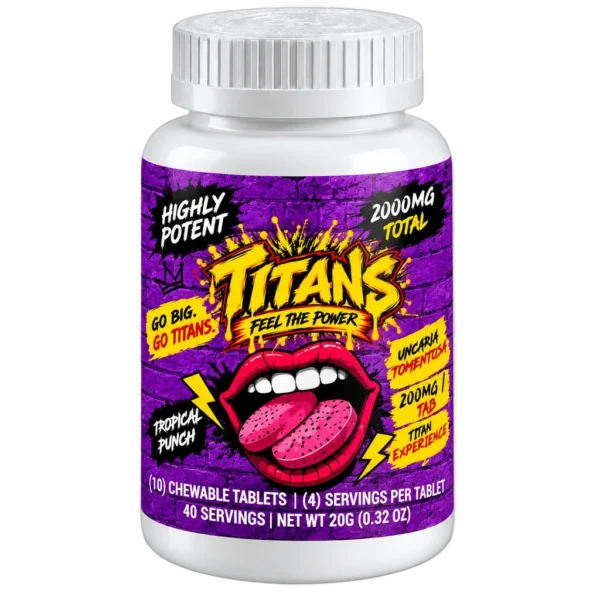 Tropical Punch Chewable Tablets – 2000mg Total