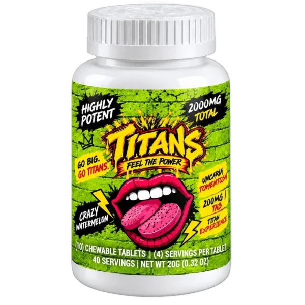Crazy Watermelon Chewable Tablets – 2000mg Total