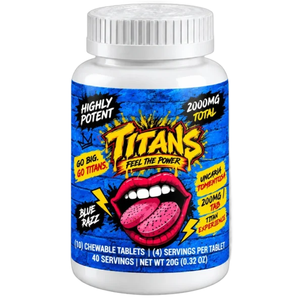 Blue Razz Chewable Tablets – 2000mg Total