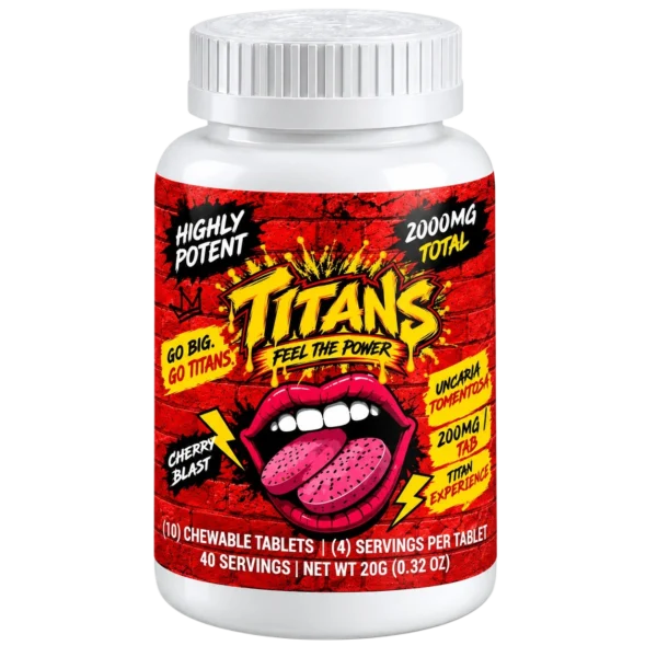 Cherry Blast Chewable Tablets – 2000mg Total